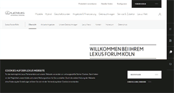 Desktop Screenshot of lexusforum-koeln.de